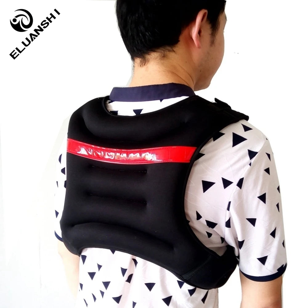 ELUANSHI Running Weight Jacket Weighted Vest Boxing Sanda Training Outdoor Fitness Legging Top Men Watch Women Tracker Equipment