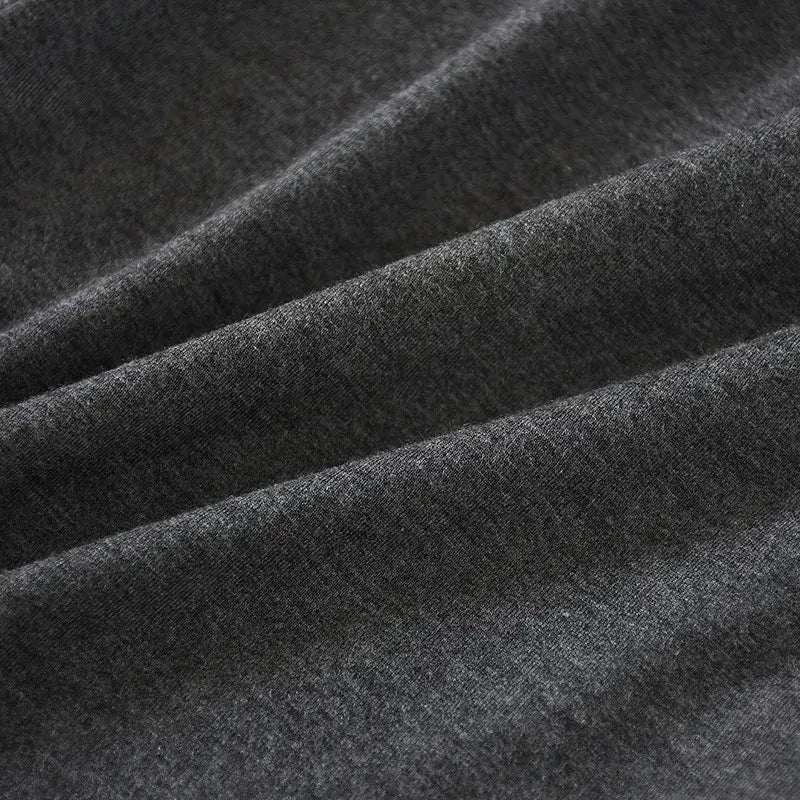 Dunkelgraue, melierte Herren-Modal-Cotton-Loungewear-Shorts mit weicher, strukturierter Webart für bequeme Freizeitkleidung