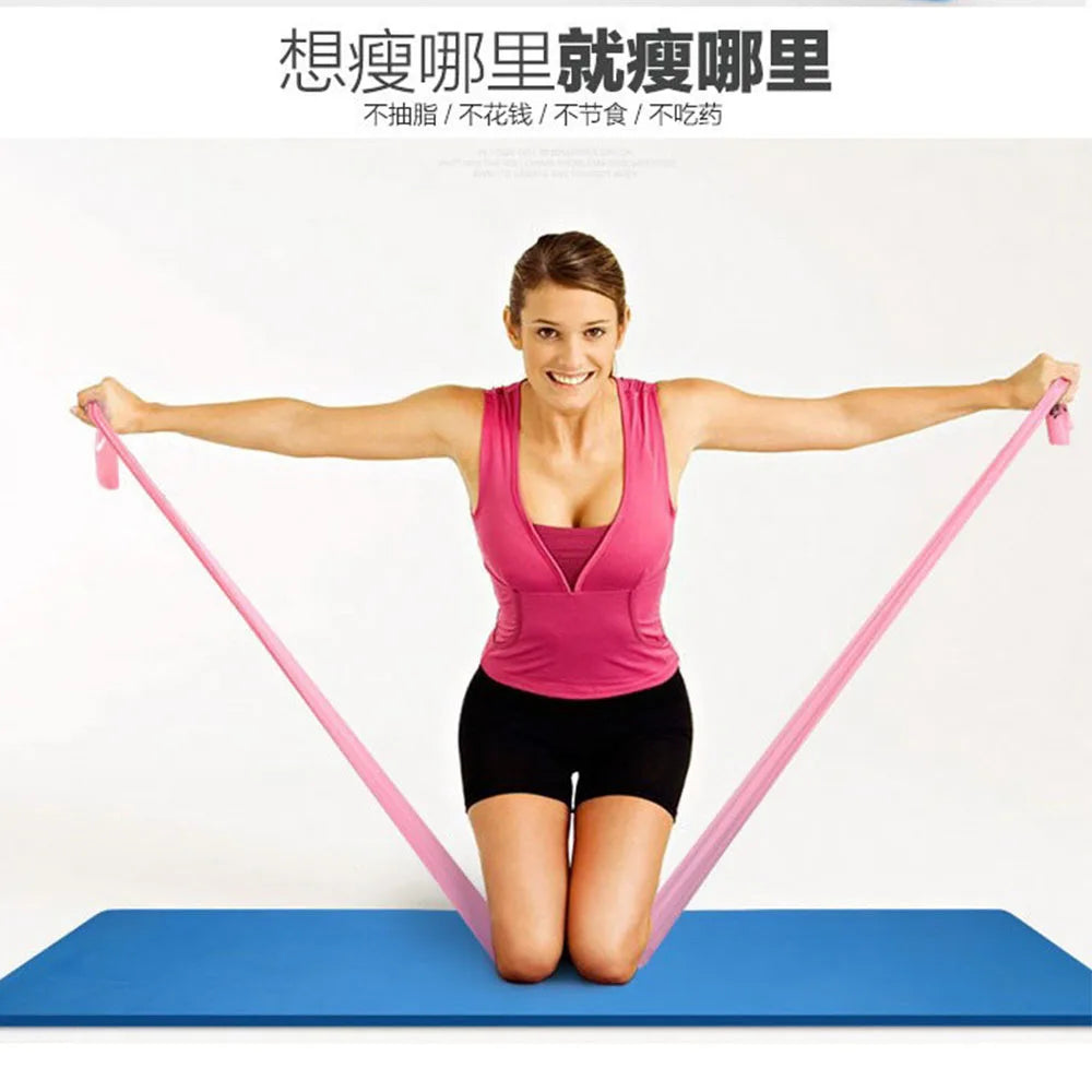 Pilates Circle Yoga Resistance Straps for Strength Training Elastic Band Muscle Trainer for Back And Shoulder Fitness Equipment