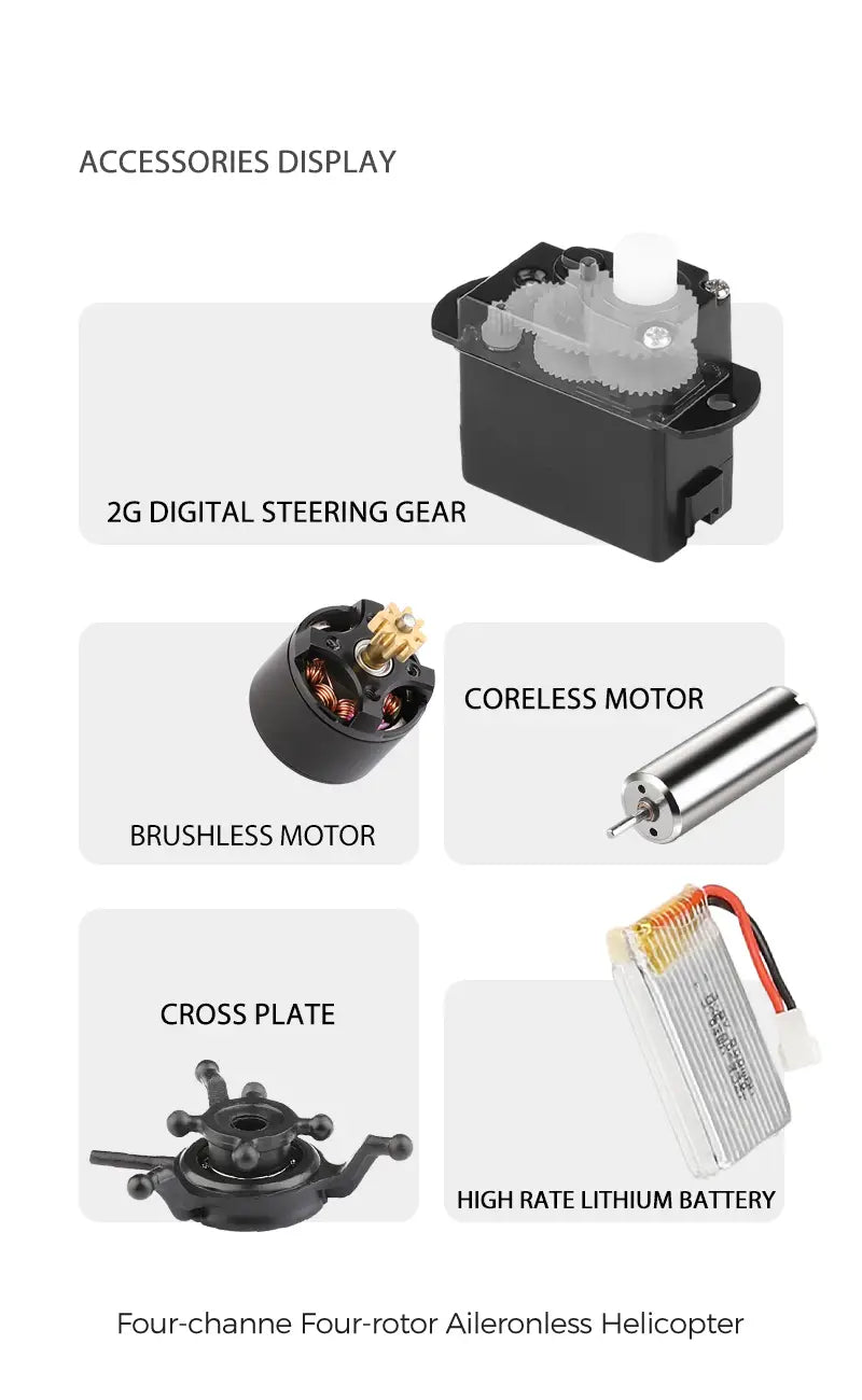 black 2g digital steering gear with transparent cover and visible internal gears for wltoys k170 uh-60l remote control helicopter compatible with 800mah 20c battery for extended flight time