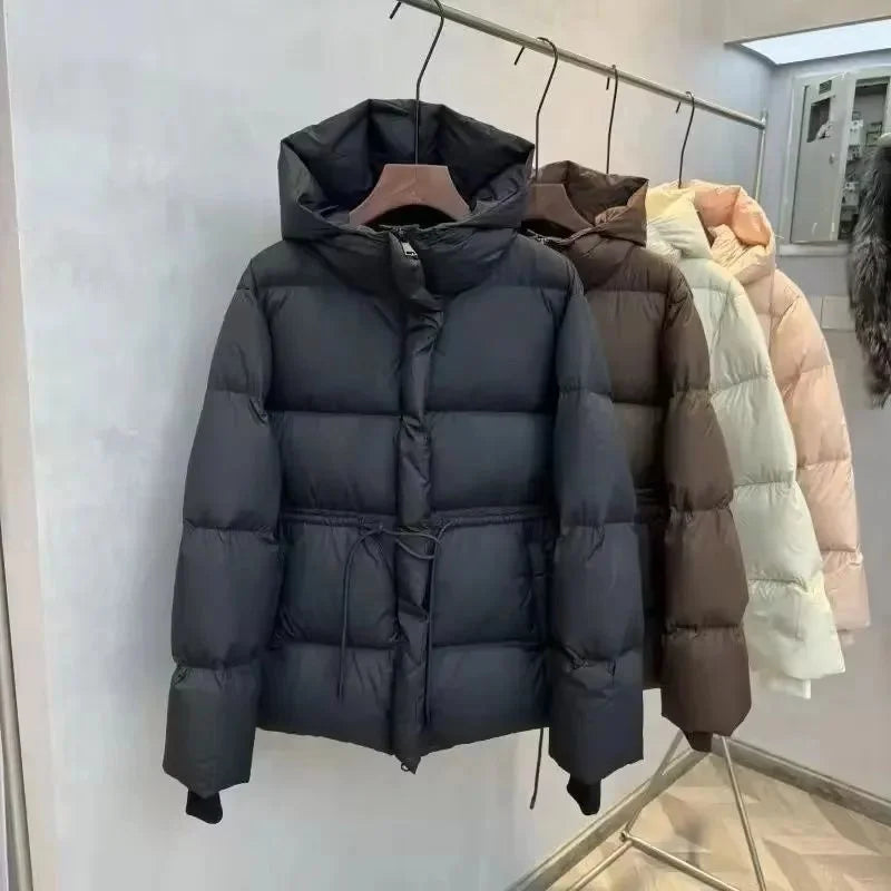Parkas Jacket Women Winter 2025 New Cotton-Padded Coat Female Fashion Waterproof Thicken Warm Outerwear Ladies Overcoat  Tops