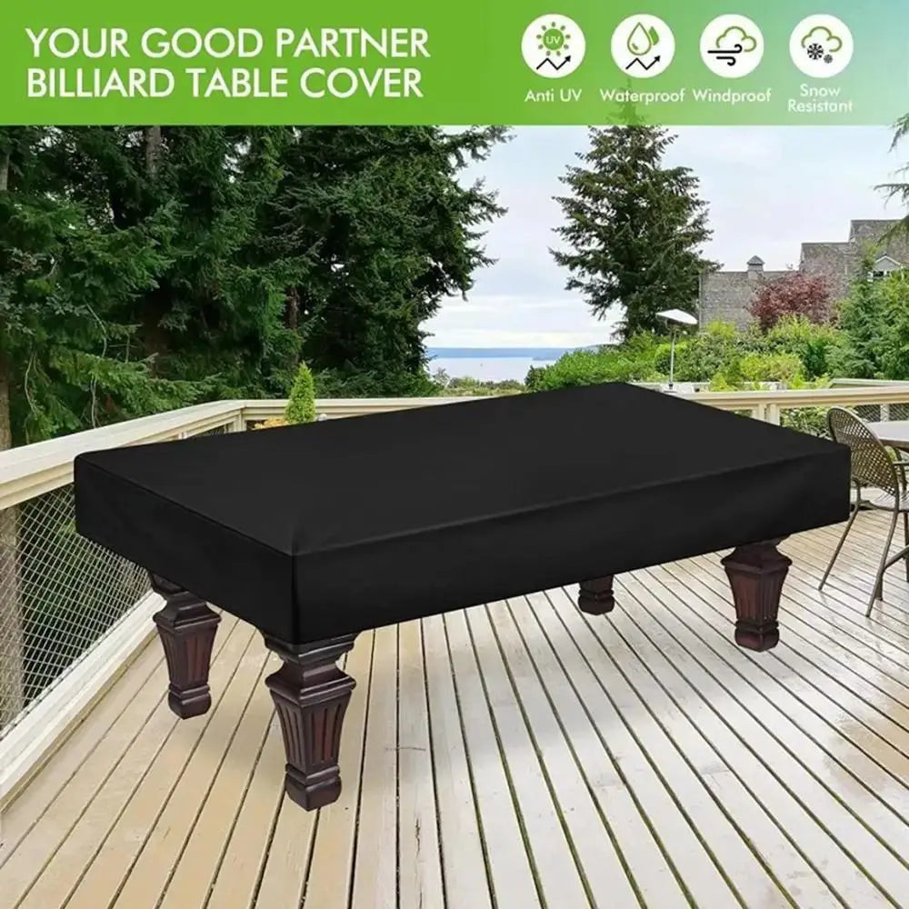 210D Billiards Table Dust Cover 7FT/8FT/9FT Waterproof Pool Table Cover Oxford Cloth Dustproof Furniture Protection