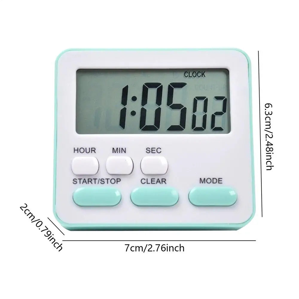 Kitchen Timer Small Digital Clocks 24 Hour Alarm Function Timer for  Adults Boys Girls Classroom Grilling Baking Meeting Cooking