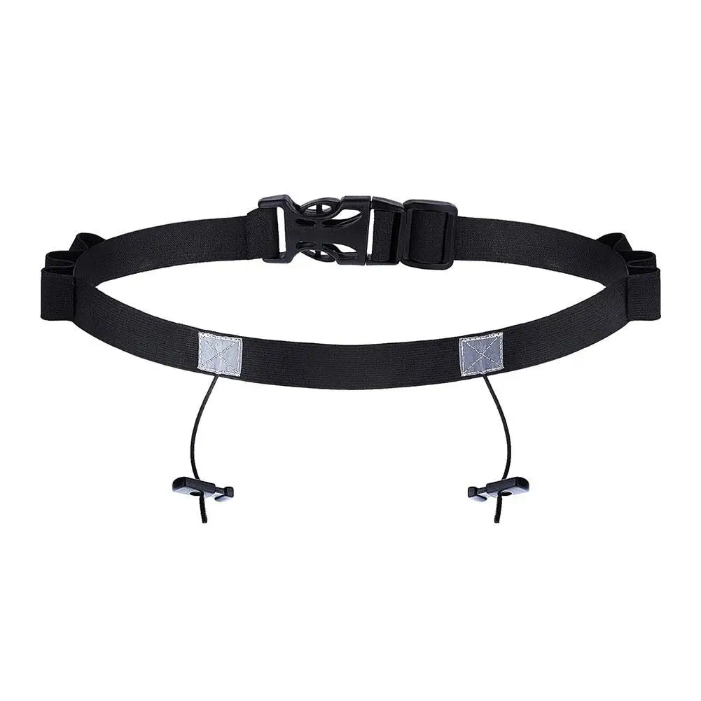 Running Bib Holder Race Belt Runner Bib Strap Race Number Belt for Triathlon Marathon Runing Cycling Adjustable Waist Belt
