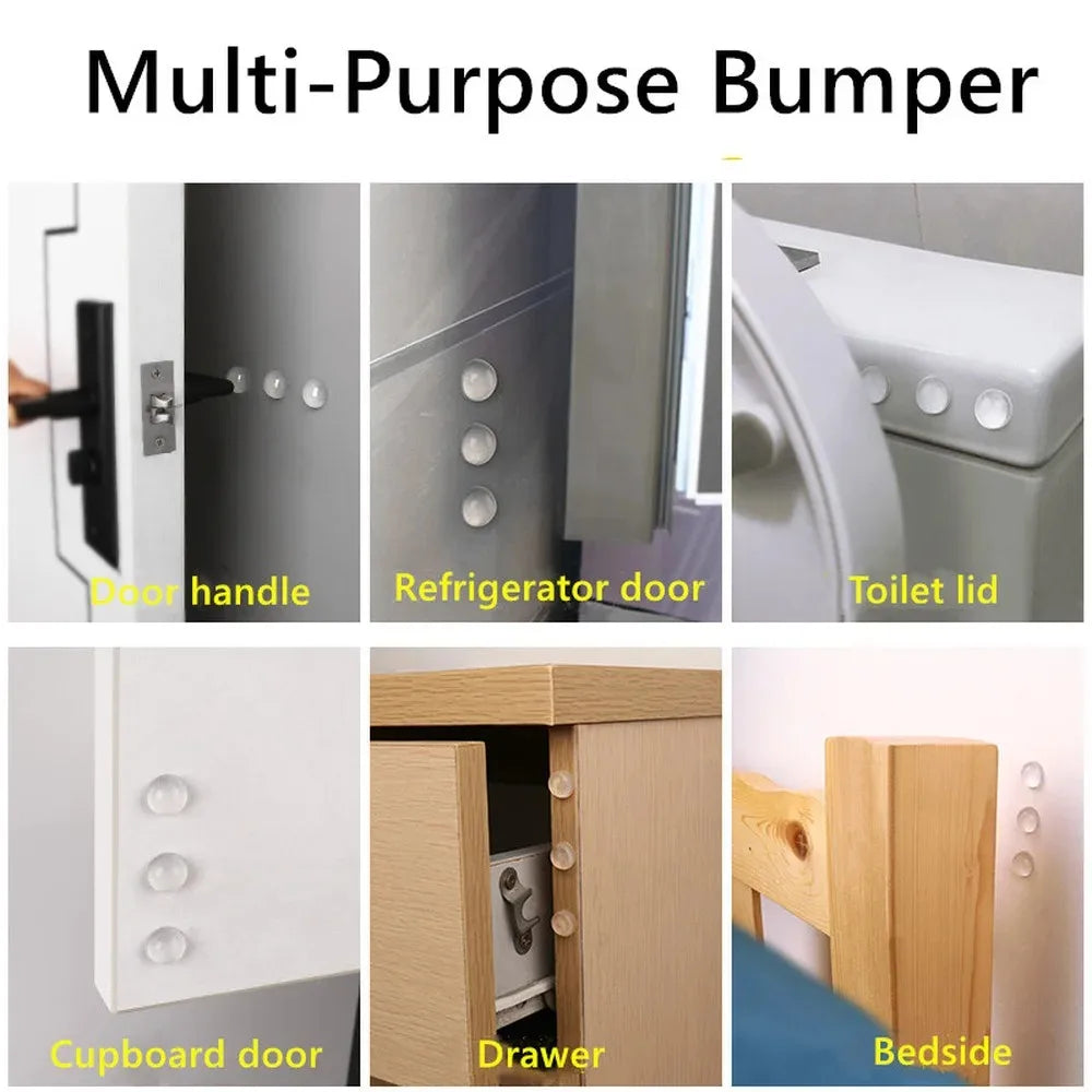100Pcs Silicone Cabinet Bumpers – Self Adhesive Door Buffer Pads for Drawer Door Damper Furniture Protection
