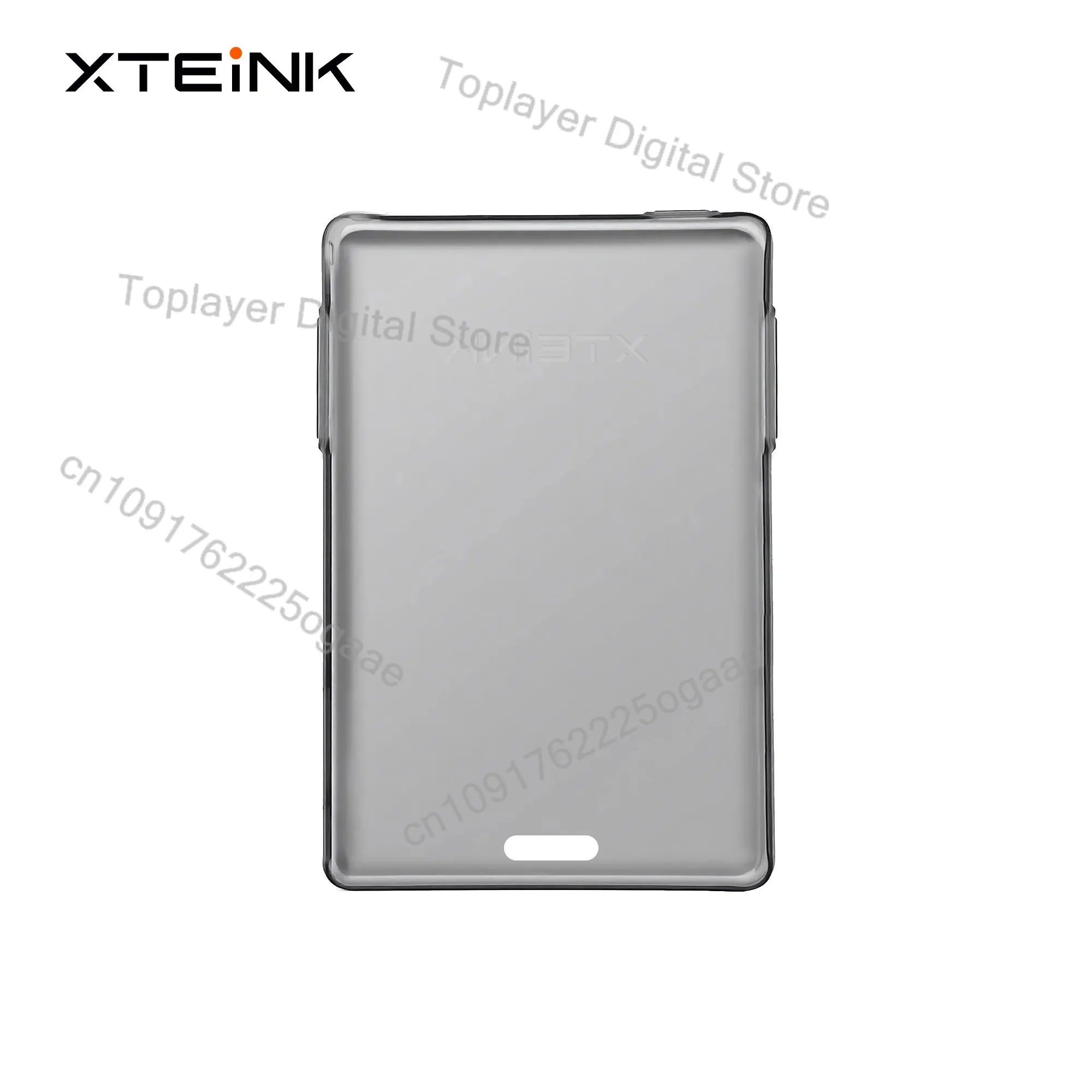 Transparent gray silicone case for tablet designed for the official original magnetic charging dock of Xteink X4 Pro.
