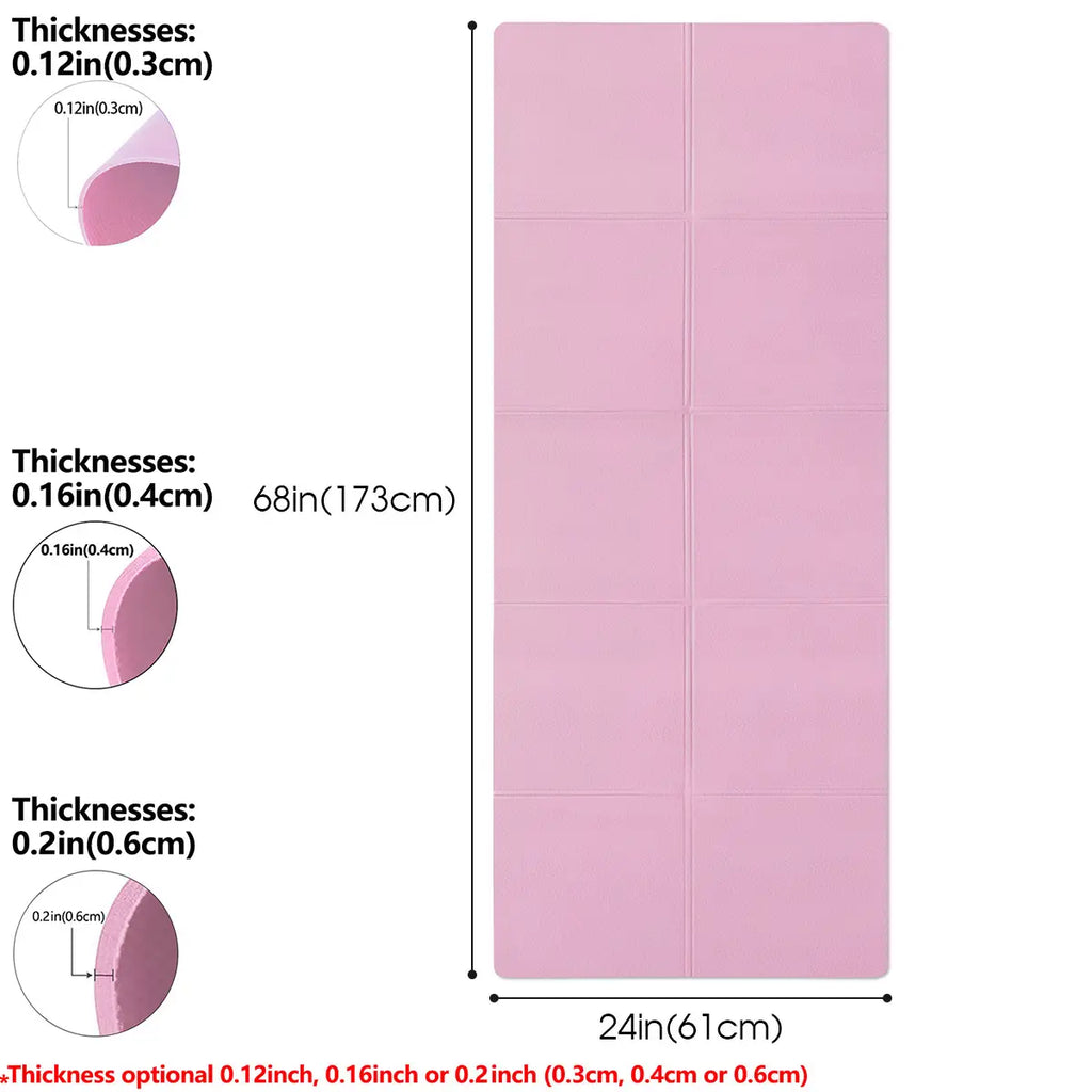 Yoga Mat Pilates Fitness Mat 3/4/6mm Thicknes Non Slip Yoga Cushion Travel Fitness Exercise Pad for Women Home Gym Floor Workout