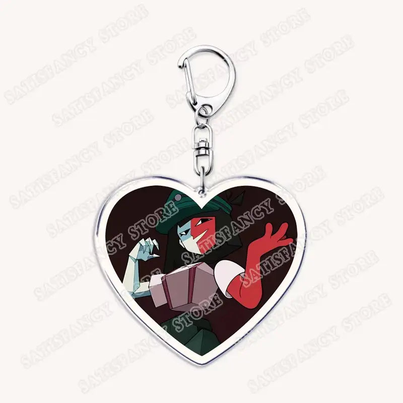 Hot Game Love Keychains for Accessories Bag Ena Dream BBQ Coral Glasses Taski Maiden Keyrings Jewelry Gamer Fans Gaming Gifts
