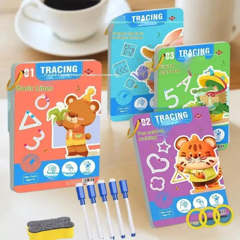 32-Page Nursery Workbook; Perfect for Enhancing Baby Pen Control, Drawing, and Tracing Skills