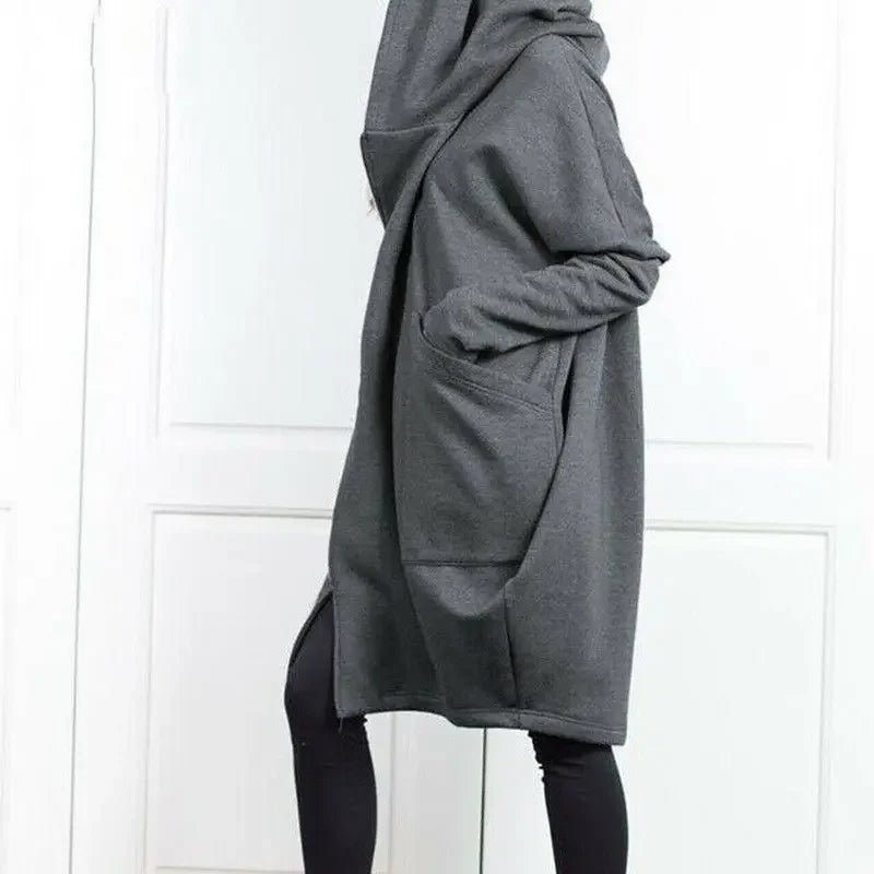 Autumn and Winter Thick Hoodies Warm Cold Streetwear Female Top E Novelty Basic New In High Quality M Women's Hooded Sweatshirts