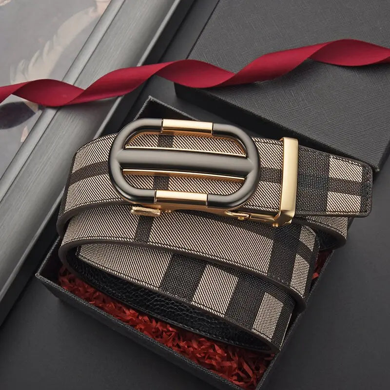Luxury Brand Men Belt High Quality Leather Business Designer famous Belts for men Jeans Strap Male Metal Buckle belt