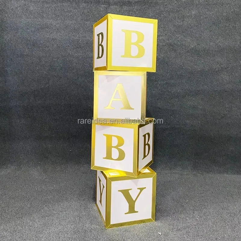 Wedding Events Supplies Party Decoration Supplies Baby Shower Pink  Boxes Props Baby Shower Box Birthday Party Decoration