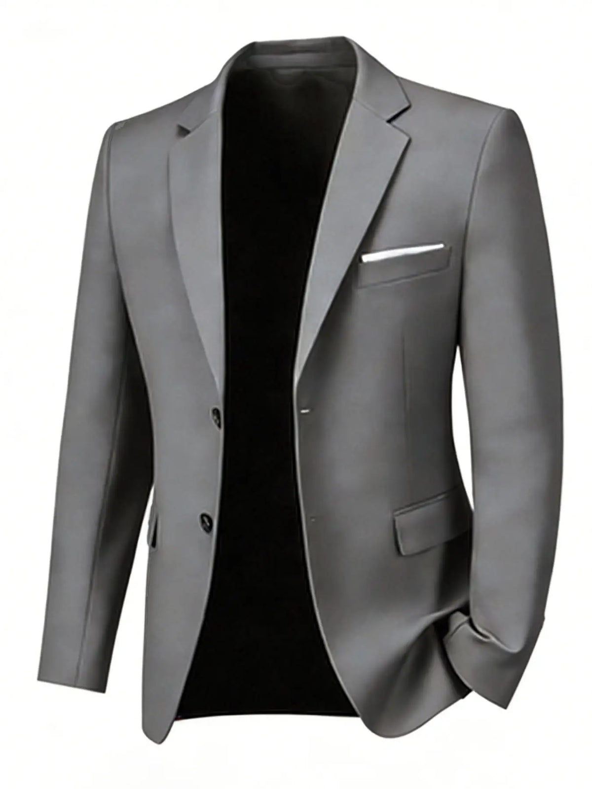 Men's Navy Blue Slim Fit Blazer,Single-Breasted Business Suit Jacket,Formal Wedding & Office Wear (Blazer Only, No Vest)