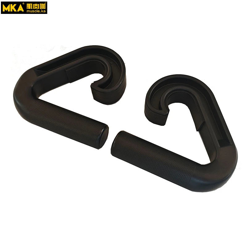 MKA a pair Multifunctional Grip Gyms Handle Pulls Up Resistance Band Handle Workout Handle for Barbell and Resistance Band
