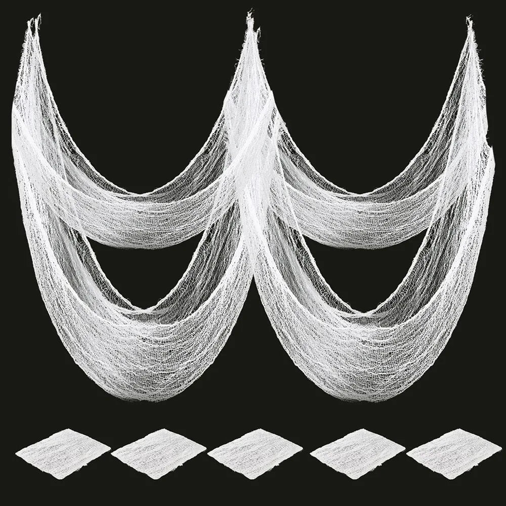 Halloween Gauze Decoration Haunted House Atmosphere Decor Accessories Scary Gauze Home Garden DIY Decoration Suplies Propshallow