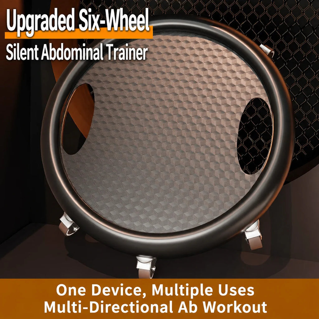 Ab roller wheel fitness silent abs workout equipment for men and women at home sliding with omnidirectional wheels for crunches