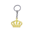 Car Keychain with Metal Crown Pattern Keychain Pendant Mini Crown Model Keychain Personalized and Creative Keychain