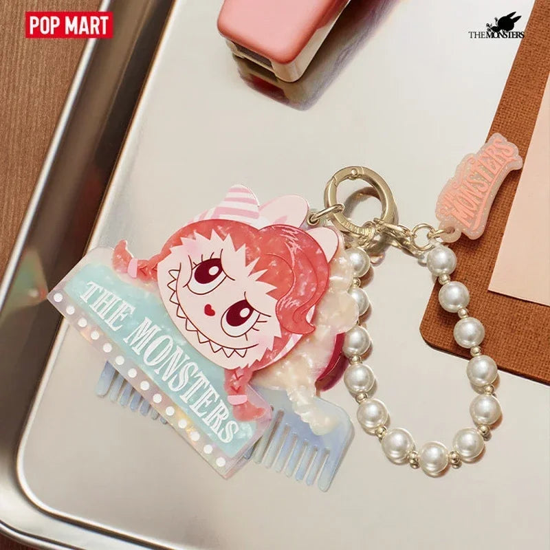 POP MART LABUBU THE MONSTERS Hair Salon Series Pendant Blind Box Guess Bag Original Toys Doll Action Anime Ornaments Collection
