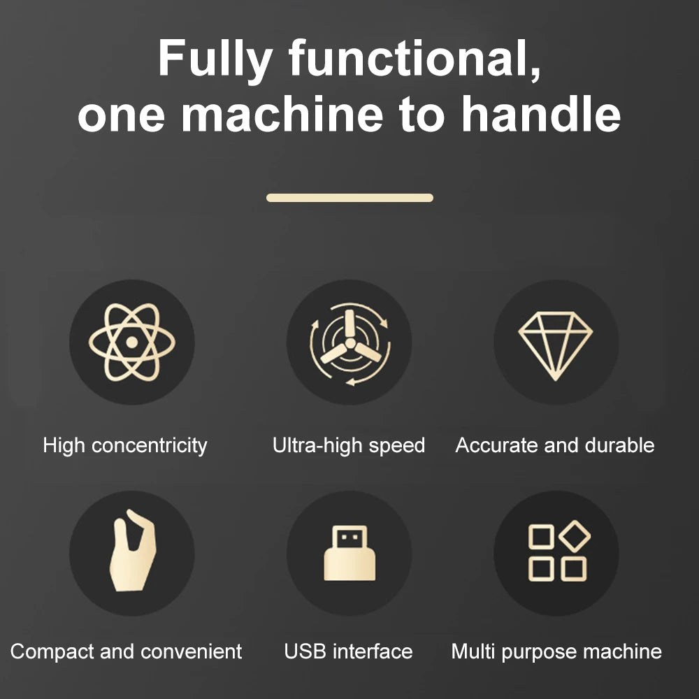 Handheld Mini Electric Drill Jewelry Making DIY Small Electric Drill Woodworking Craft Carving Tools