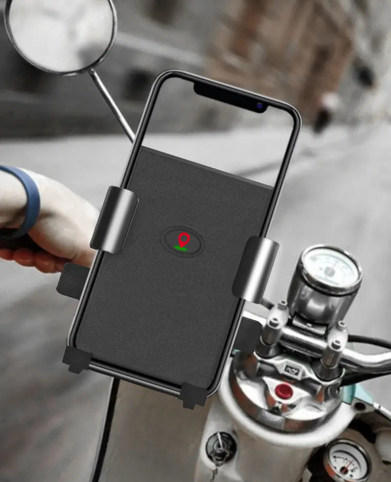 Universal 4-6.5inch Mobile Phone Holder Stand Bracket 360° View Mount For Motorcycle Bike   Bicycle Motorbike Car Shockproof
