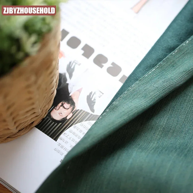 New Cotton Curtain for Living Room Prints Boys 'curtains Green Curtains for Bedroom Fabric Half-light Curtains