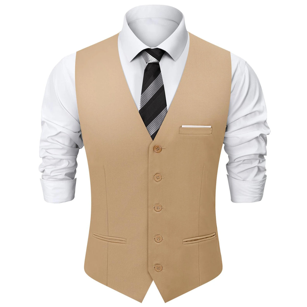 Mens Suit Vest Male Business Formal Wedding Office Birthday Party Outfit Set  Easter Church Jacket Black Waistcoat