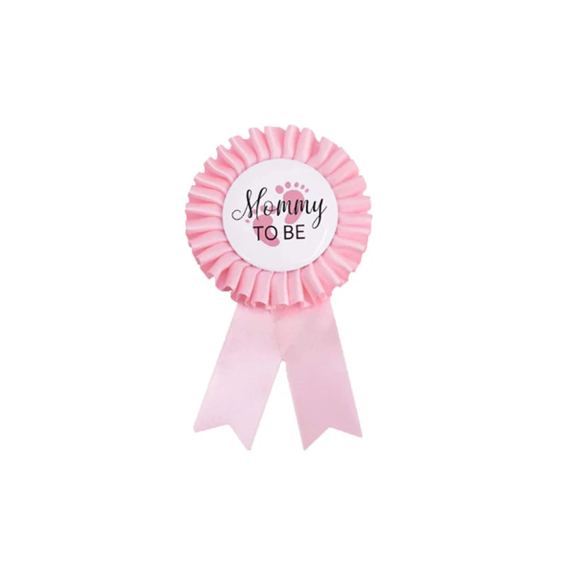 Baby Shower Mom To Be Sash And Tinplate Badge Daddy To Be Combo Kit,Baby Gender Reveal Party Gifts