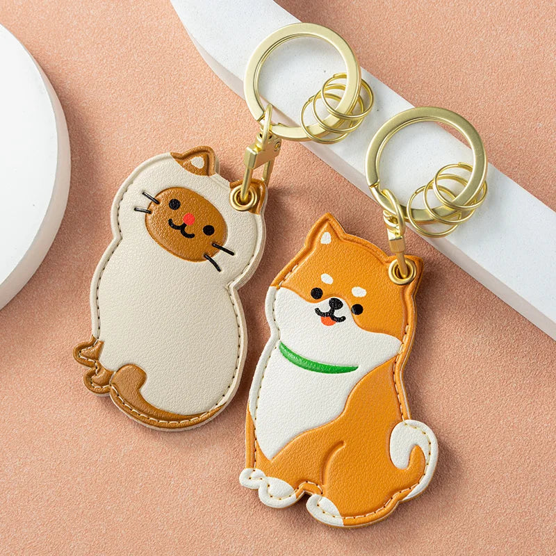 Cute Puppy Keychains Girl Boy Mini Kitty for Car Key Chain Ring Holder Gift Cat Bag Purse Charms Pendant Jewelry Accessories