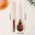 A Set of Colorful Wooden Spoons and Chopsticks Suitable for Everyday Use