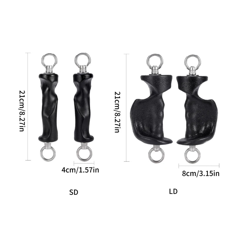 Adjustable Gym Handle Workout Hand Grip For Strength Workout with Antislip Design And Reinforced Metal Connectors Hook