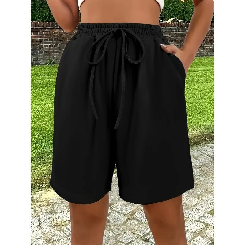 Women's New Summer Casual Trend Pink Printed Casual Shorts for Both Men and Women