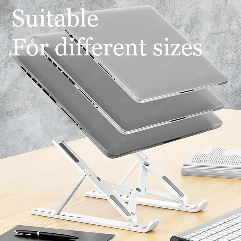 Portable Foldable Laptop Stand Adjustable Notebook Bracket ABS Material Desk Holder For Macbook Air iPad Tablets Base Accessorie