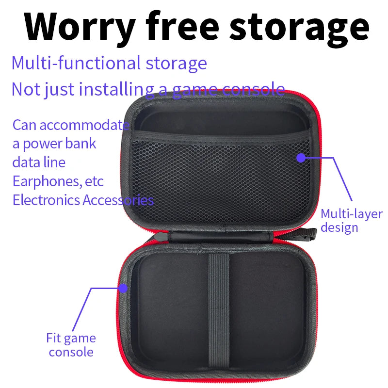 AYN THOR Gaming Accessories Dual Screen Flip Up Handheld Device Protective Case Storage Bag