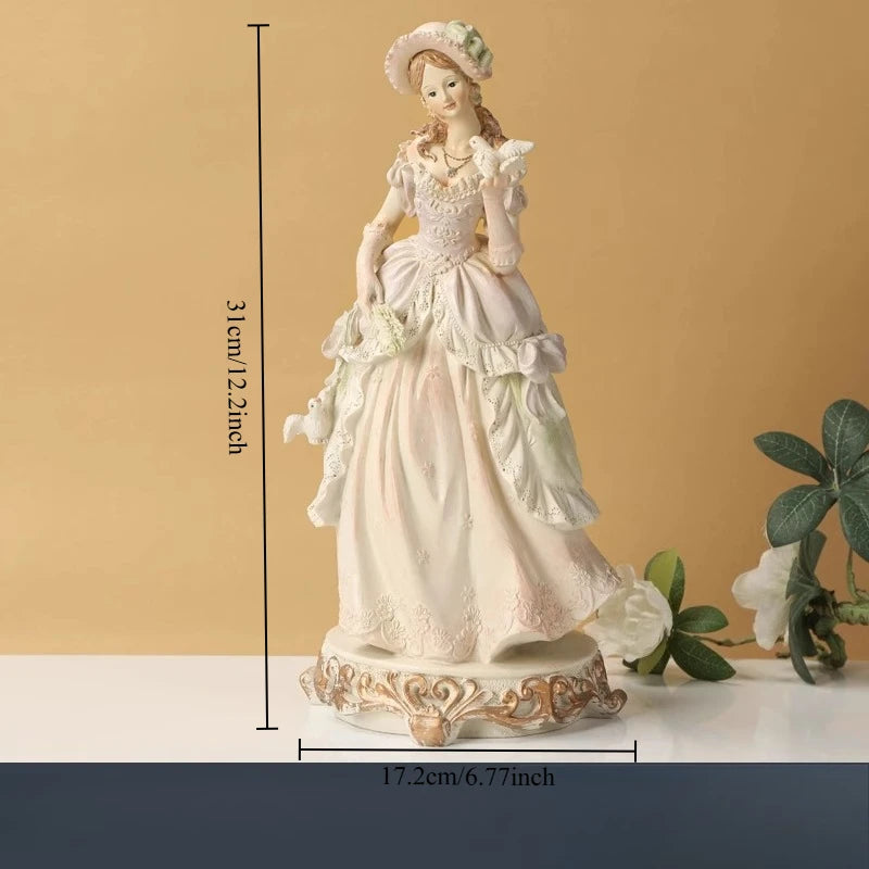 European Style Character Ornaments Creative Home Decor Desktop Living Room Wine Cabinet Bedroom Decoration Modern and Simple