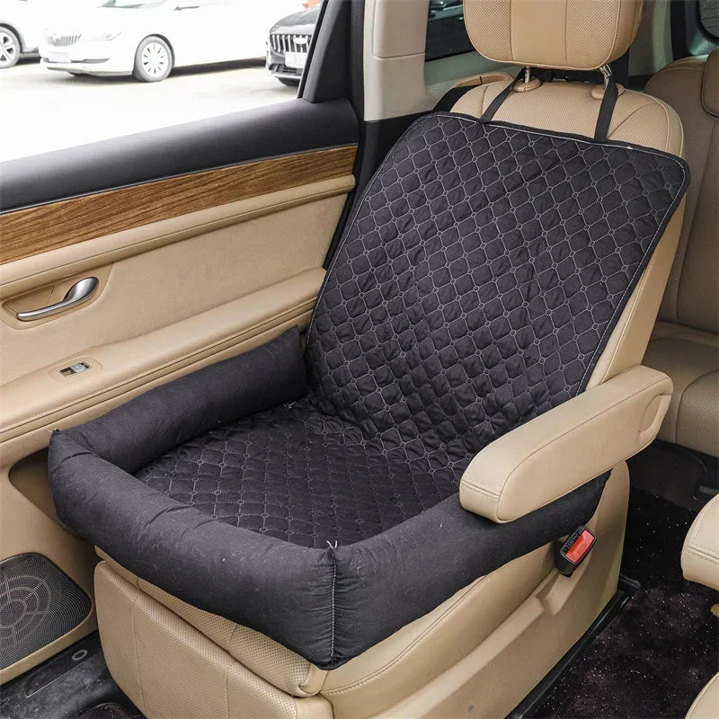 Dog Cat Pets Car Seat Cushion Outdoor Travel Hanging Bag Quilted Seat Pet Bed Car Nest Mat Comfortable Universal Car Accessories