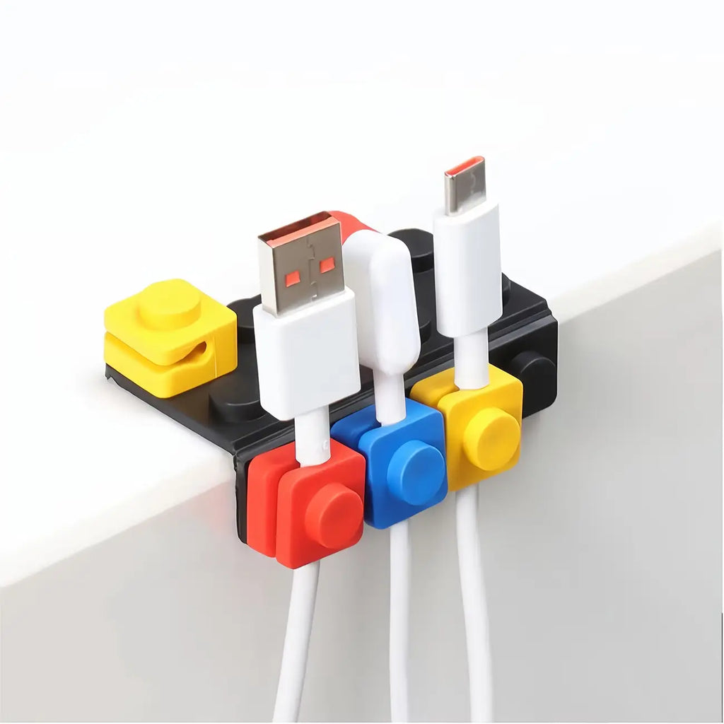 2 Sets of Modular Cable and Data Cable Organization, Modular DIY Design, Suitable for Desktop/Home Use, Desktop Organization