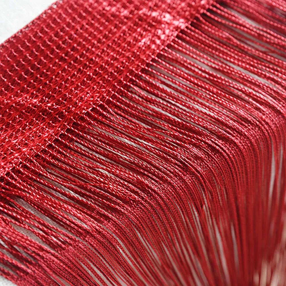 Curtains For Living Room 50CMX200CM Thread Curtain For Living Room Door Wall Window Panel Room Divider Decorative Tassel Curtain