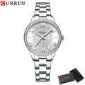 CURREN Women Watches Luxury Fashion Quartz Ladies WristWatch Stainless Steel Waterproof Girls Clock Gift Relogio Feminino
