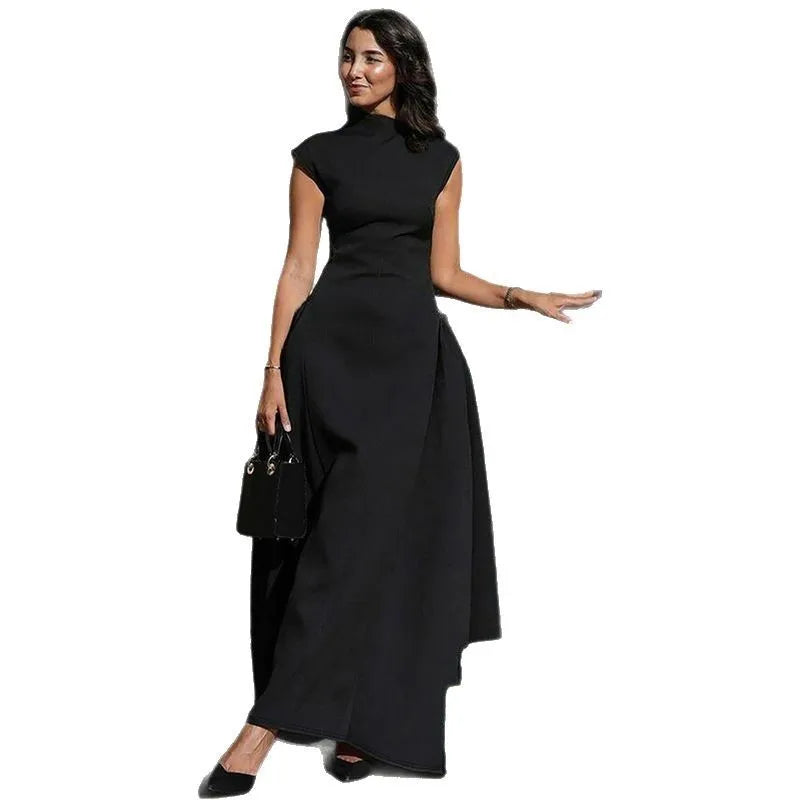 Evening Dress Dresses 2025 Woman Vestidos A-line Women's Clothing Solid Color Sleeveless Party Prom Banquet Temperament Elegant