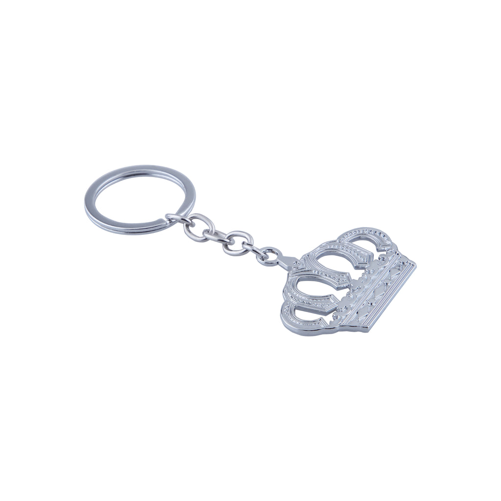 Car Keychain with Metal Crown Pattern Keychain Pendant Mini Crown Model Keychain Personalized and Creative Keychain