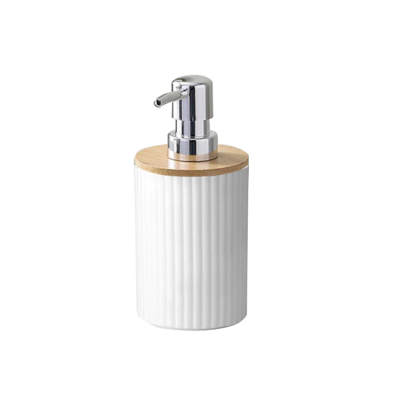 Bathroom Accessories Set Vanity Counter Soap Dispenser Toothbrush Cotton Swab Holder and Tray Set Bathroom Decor Apothecary Jars