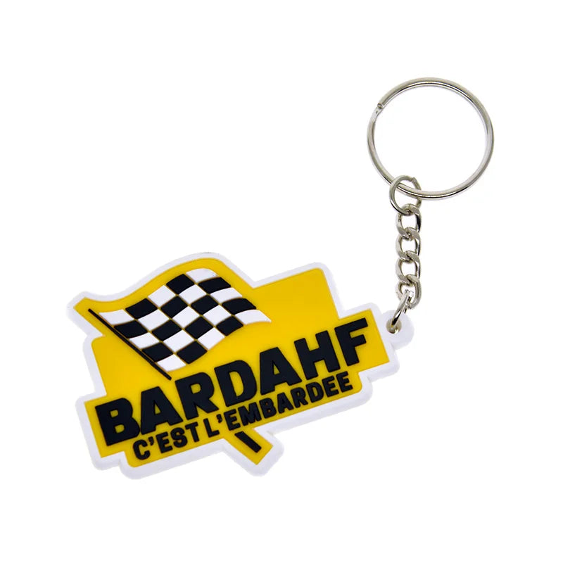 2D Custom Design Soft PVC Keychain Personalized Rubber Key Ring Wholesale Key Pendant