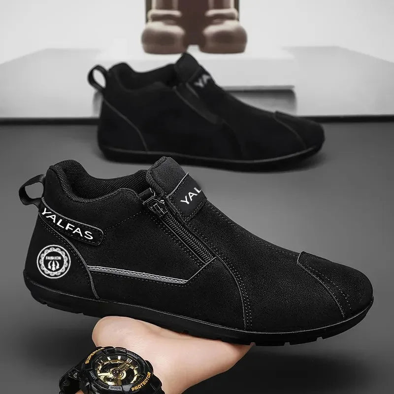 Casual Sneakers 2026 New Arrival Autumn Winter Men Casual Shoes Lightweight Slip On Sneakers Flat Work Shoes Loafers