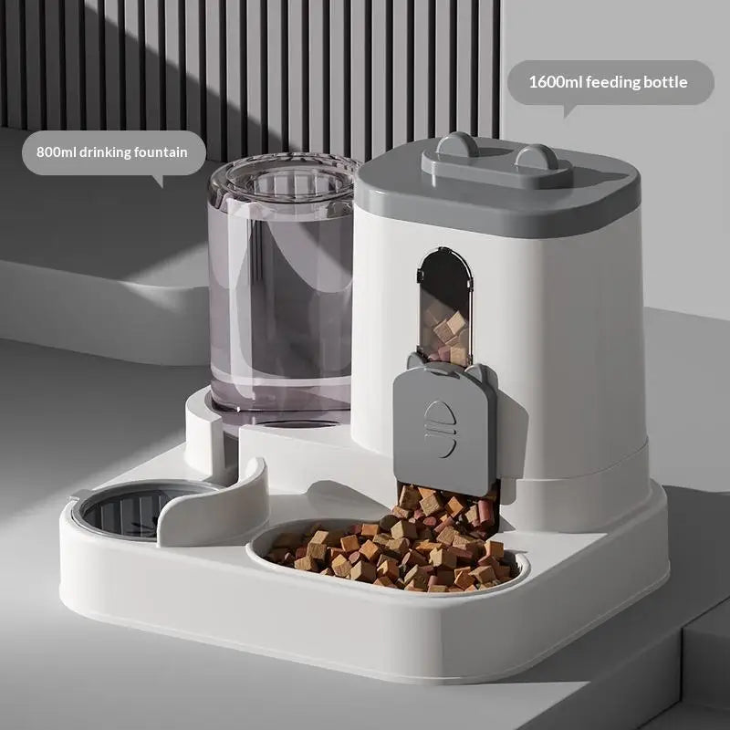 Pet Large-capacity Feeder Integrated Automatic Water Dispenser Cat Dog Feeding Pet Supplies