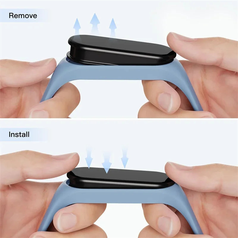 Watch Strap For Xiaomi Mi Band 7 6 5 4 3 Wristband Silicone Bracelet Wrist Straps correa Mi Band 6 7 5 4 Smart watch Accessories