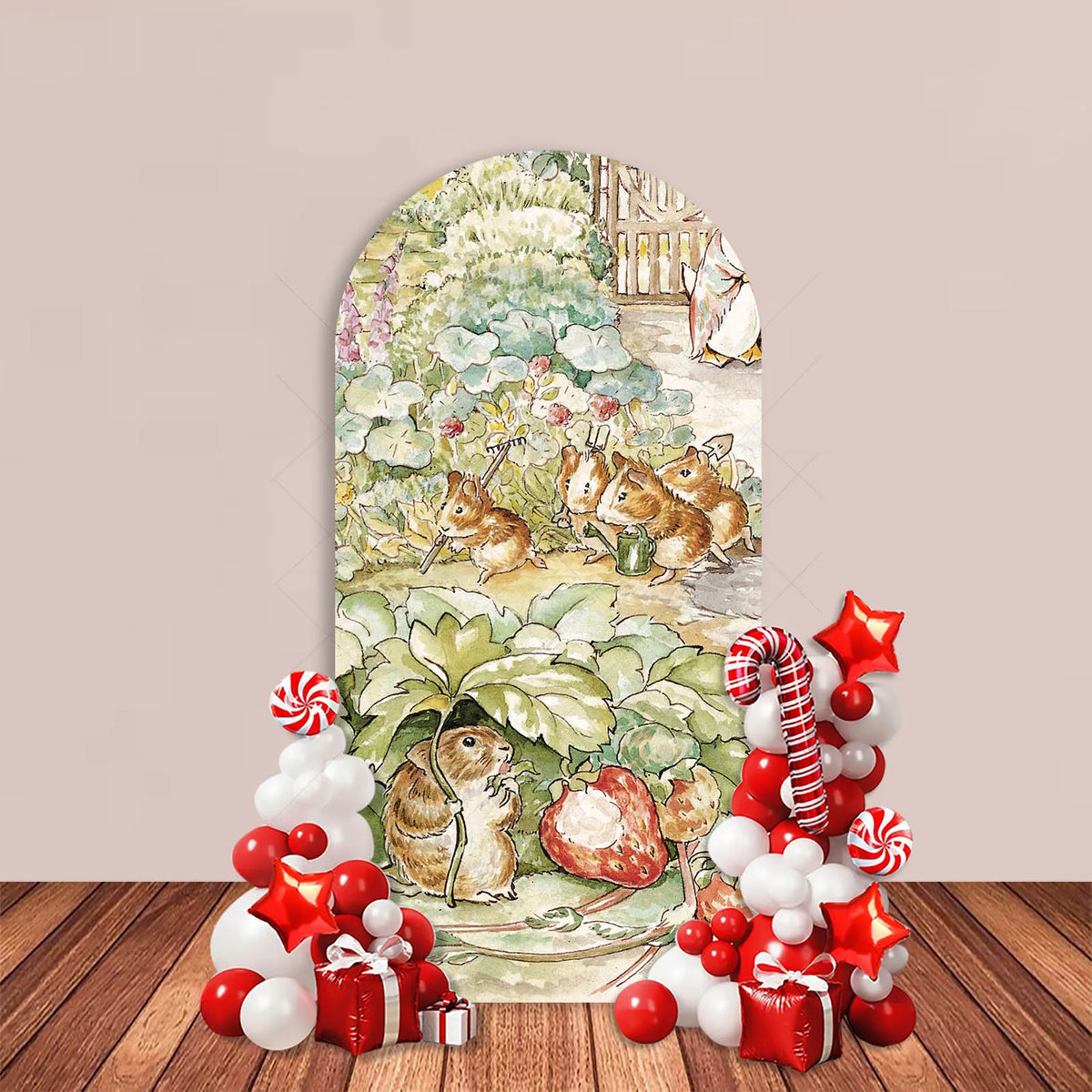 Easter Rabbit Arch Backdrop Cover Spring Vegetable Garden Carrot Birthday Baby Shower Party Decor Kids Cake Portrait Background