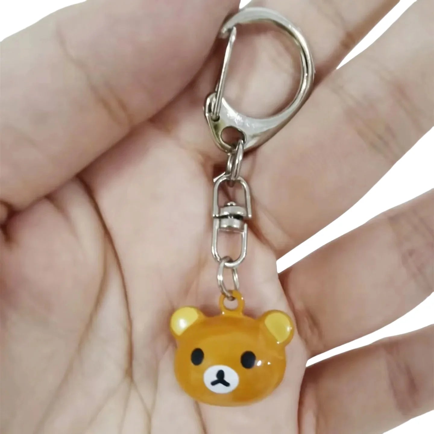 Cute Teddy Bear Rilakkuma Key Chains for Girls Keyrings Car Key Decor Keychains Backpack Pendants Charms Accessories Kids Gifts
