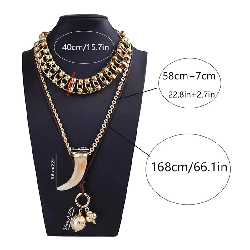 Pendant Necklaces For Women Men Vintage Ethnic Style Necklace Holiday Party Geometric Jewelry Gifts