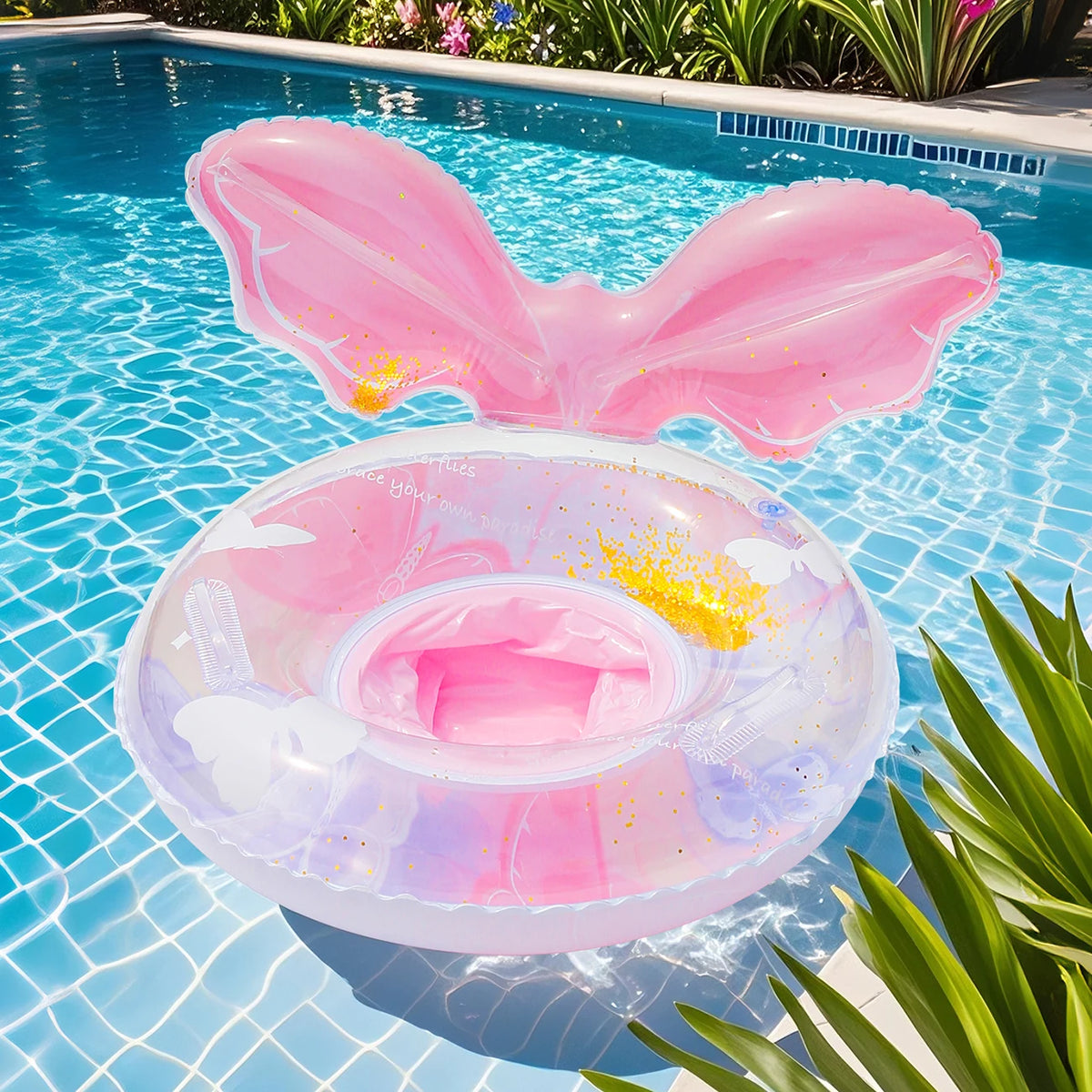 1PC Pool Float Ring, Inflatable Swim Tube, Swimming Accessories, Suitable for Summer Water Sports, Pool Float Gear