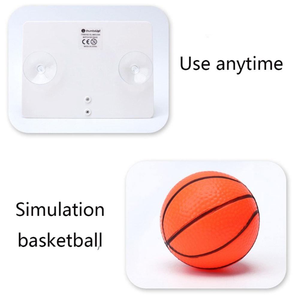 ミニバスケットゴール用吸盤式屋内ゲームセット用の、黒いライン入りオレンジ色シミュレーションバスケットボール